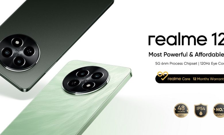 هاتف-realme-12x-أقوى-شريحة 5g والوحيد-في-فئته-بشاشة120hz-top-of-form